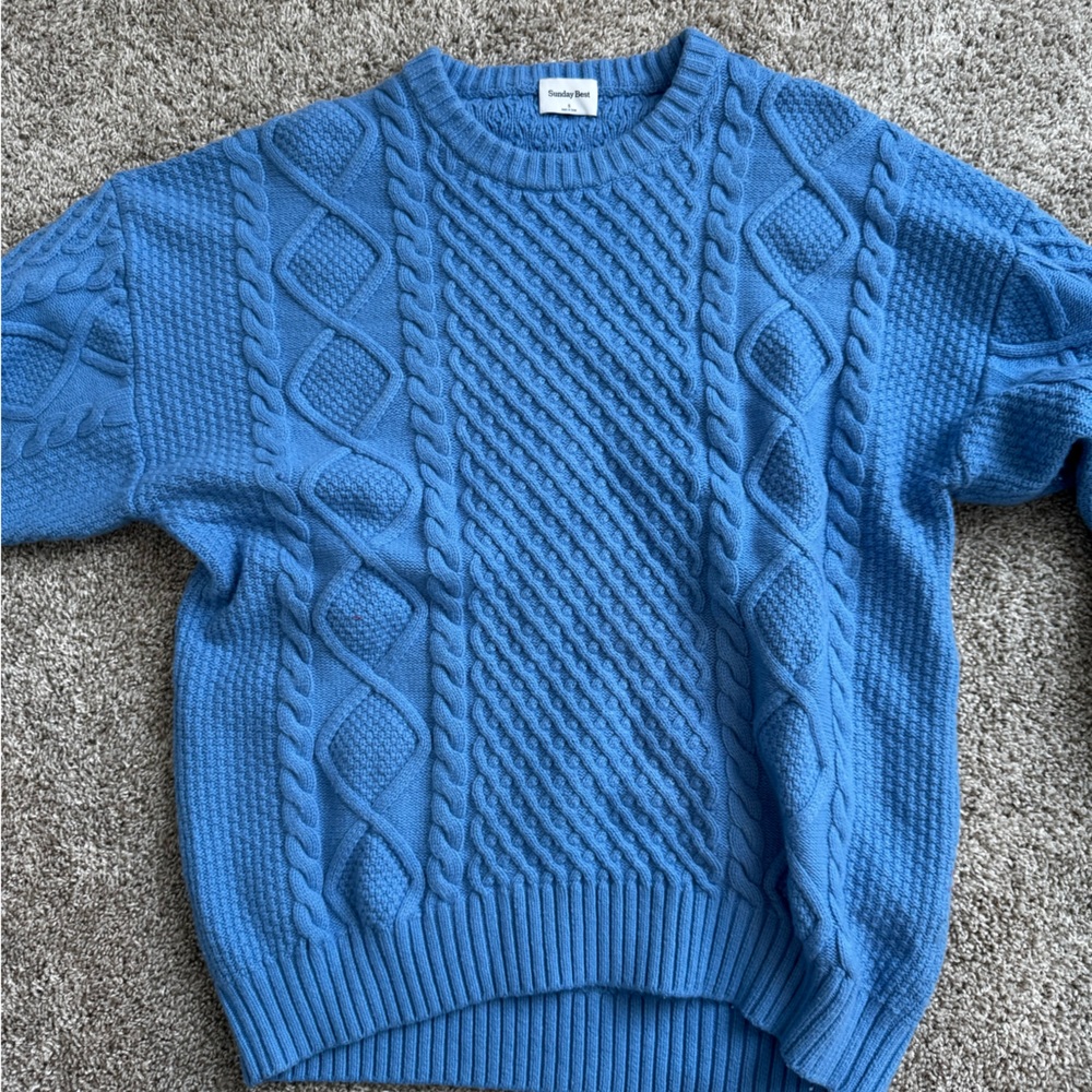Sunday Best Sky Blue Knit Top
